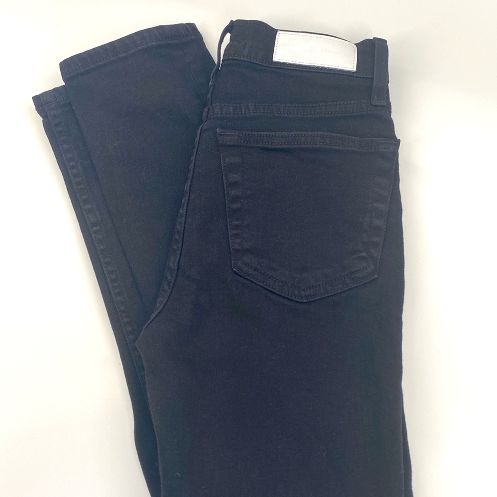 RE/DONE ORIGINAL Stretch High-Rise Ankle Crop Skinny Jeans - Picture 2 of 13